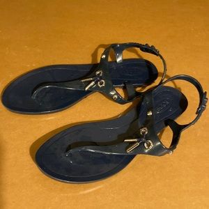Tod’s jelly plastic sandals- blue size 40